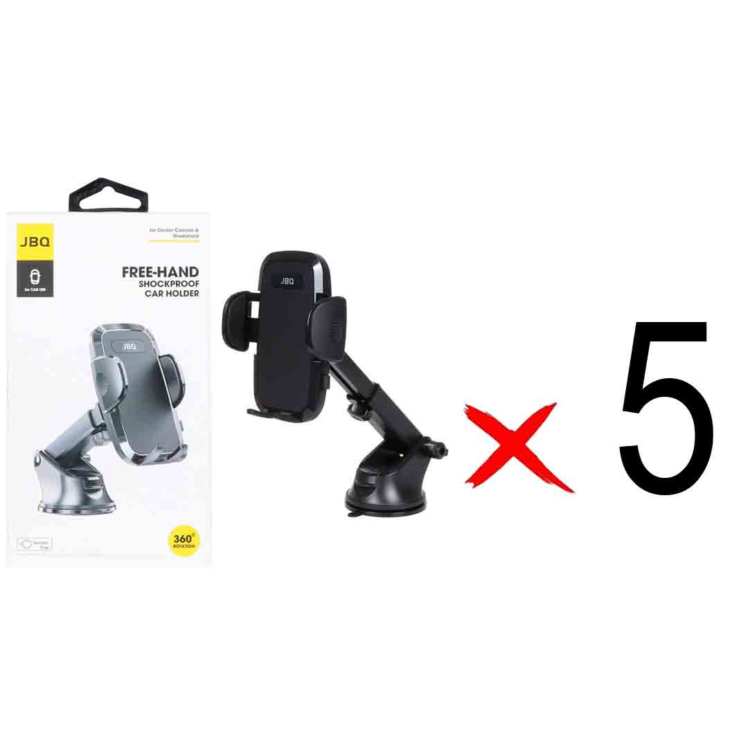 هولدر گوشی موبایل پایه دار JBQ مدل HLC-39 - مشکی (گارانتی شش ماهه رصاصی) (بسته 5 عددی)